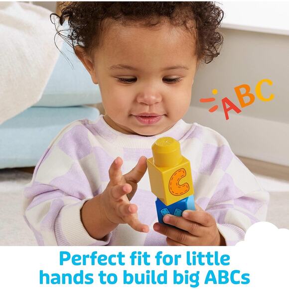 NWT Mattel Mega Bloks ABC Learning Train Building Set Multicolored 60 Pc1+ Years - Picture 4 of 7